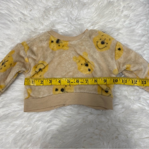DISNEY BABY BROWN GOLD PULLOVER WINNIE THE POOH SWEATER - Picture 6 of 6